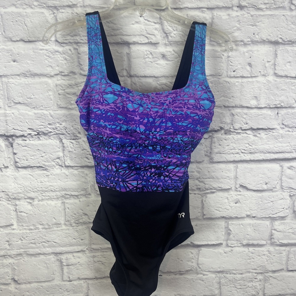 TYR Women's Artic Scoop Control Fit One Piece Swimsuit Summer Beach Size 8